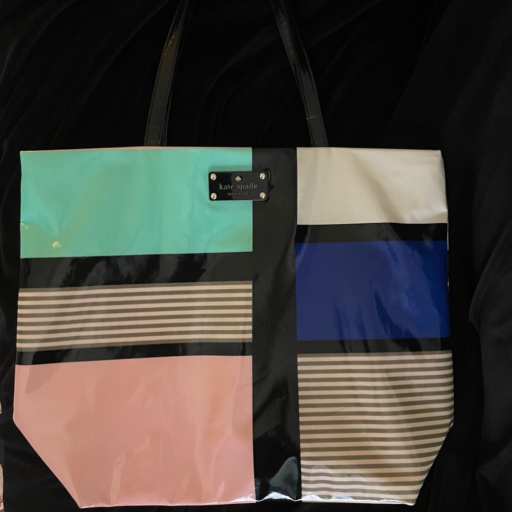 Kate Spade multicolored vinyl daycation bag